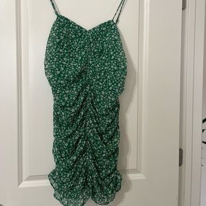 Lulus Floral dress size L green with white
